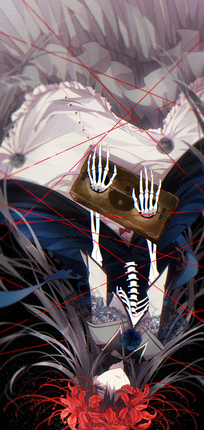 akemi homura and homulilly (mahou shoujo madoka magica and 1 more) drawn by io_(sinking=carousel)