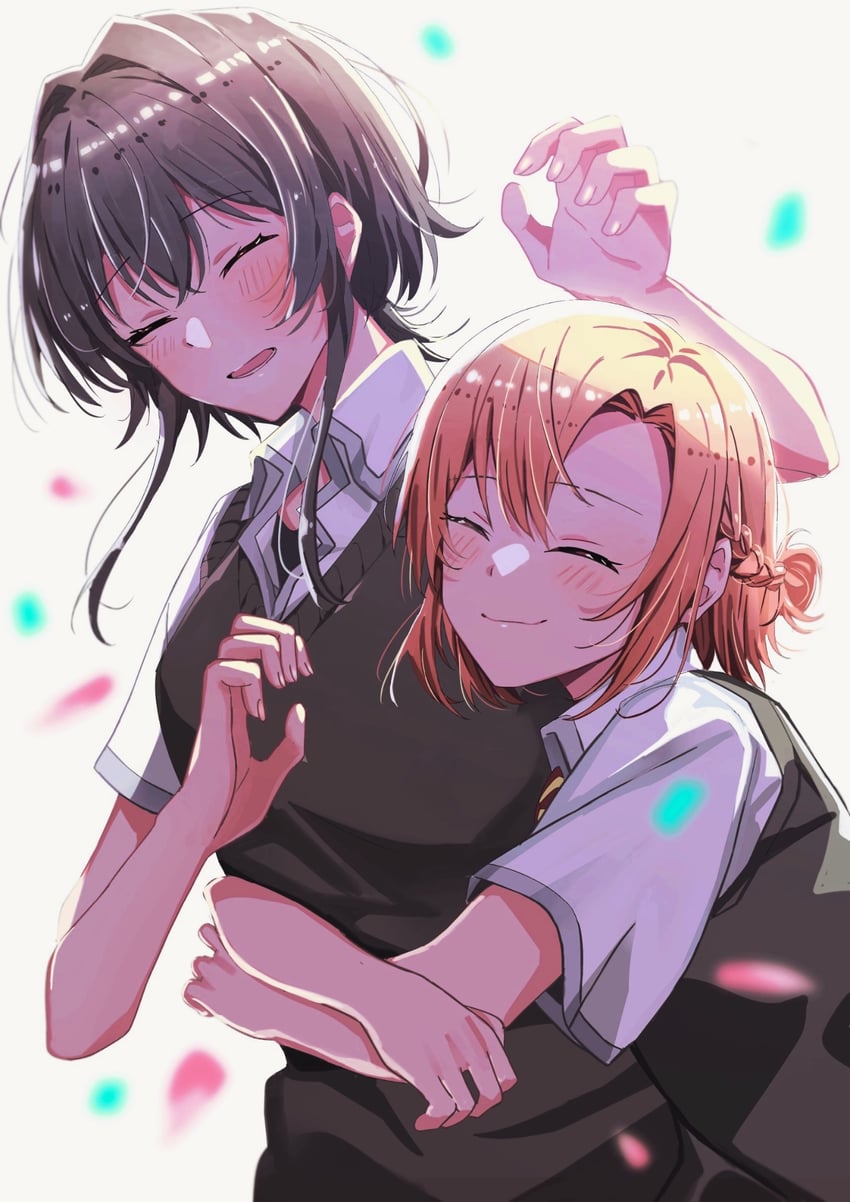 kino himari and asanagi yori (sasayaku you ni koi wo utau) drawn by kb_(ill_otoa)