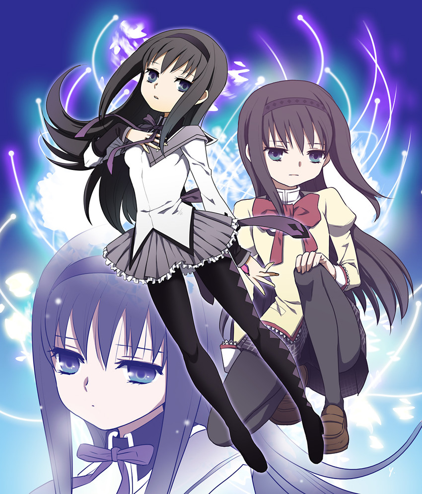akemi homura (mahou shoujo madoka magica) drawn by hato_niku