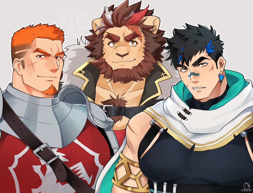 gae bolg, karaha, and garon (crave saga) drawn by usuki_(usukine1go)