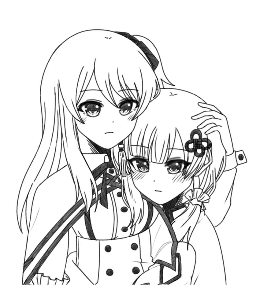 kuo shenlin and wang yujia (assault lily) drawn by yui_(yui1115_)