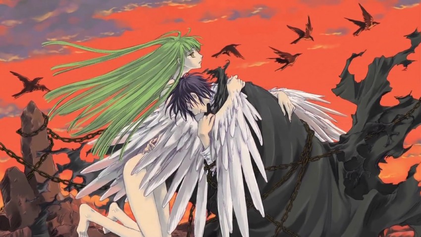c.c. and lelouch vi britannia (code geass) drawn by clamp_(circle)