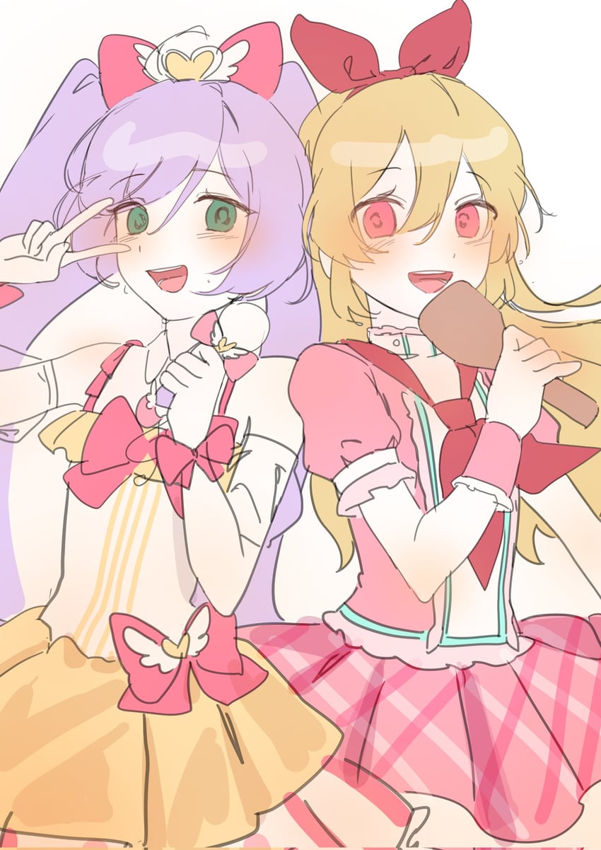 hoshimiya ichigo and manaka laala (pretty series and 2 more) drawn by dohareona