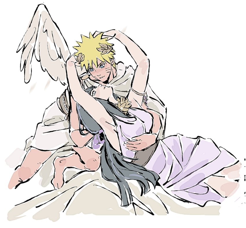 uzumaki naruto and hyuuga hinata (naruto and 1 more) drawn by beerenfuchs