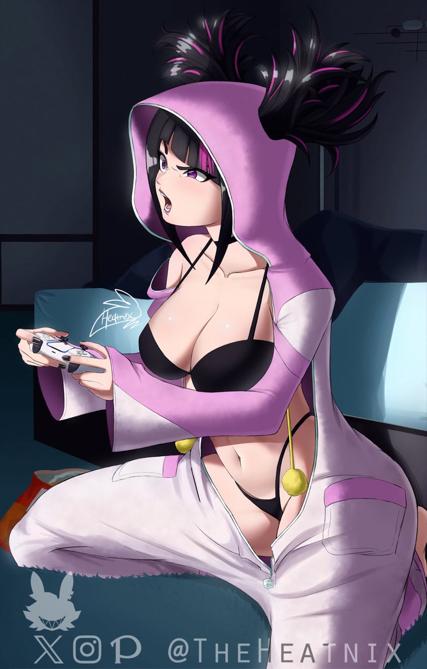 han juri (street fighter and 1 more) drawn by theheatnix