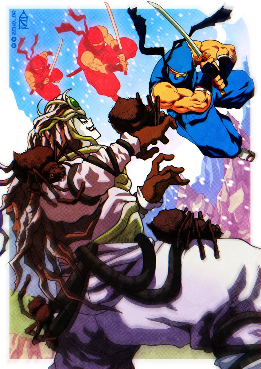 ryu hayabusa (ninja gaiden and 1 more) drawn by zehb_br