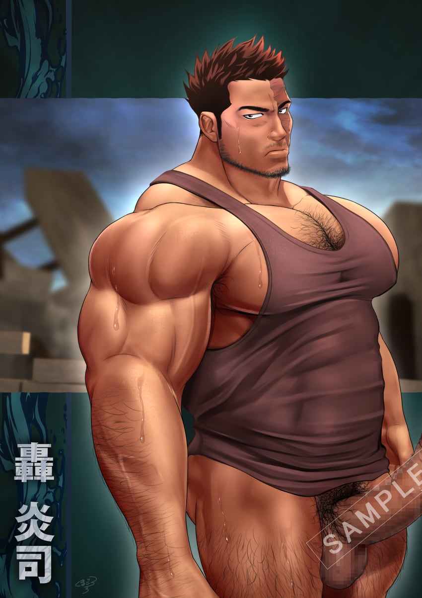 endeavor (boku no hero academia) drawn by kuma_gororo