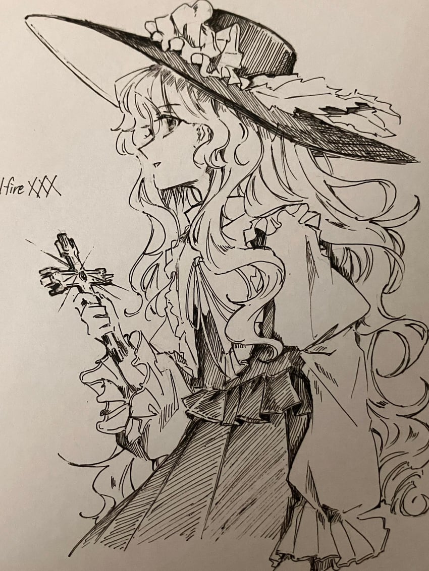 jacket girl (touhou and 1 more) drawn by uzumibi
