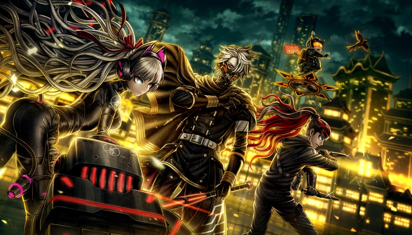 otori ojirou, q, akiba hinagiku, akiba ichinosuke, and akiba saizo (tribe nine)