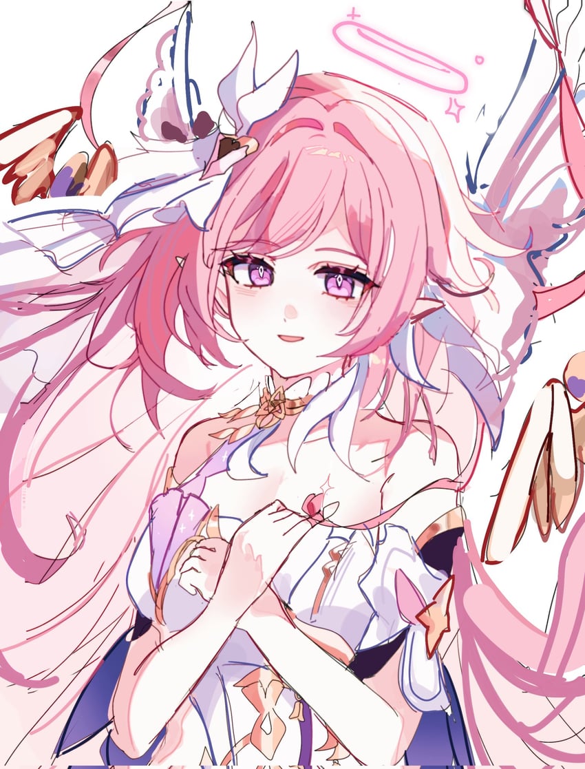 elysia (honkai and 1 more) drawn by ko_(assd_009)