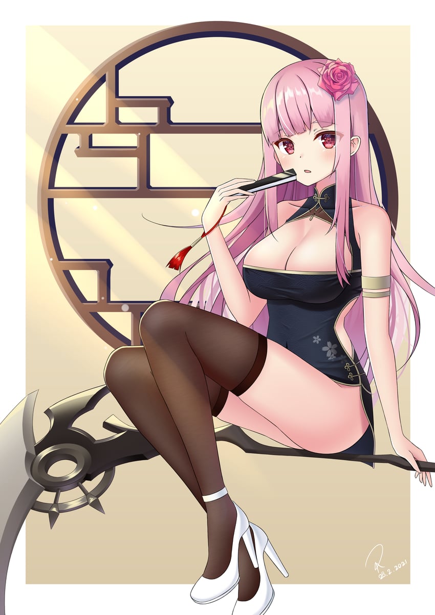 mori calliope (hololive and 1 more) drawn by azusa010318