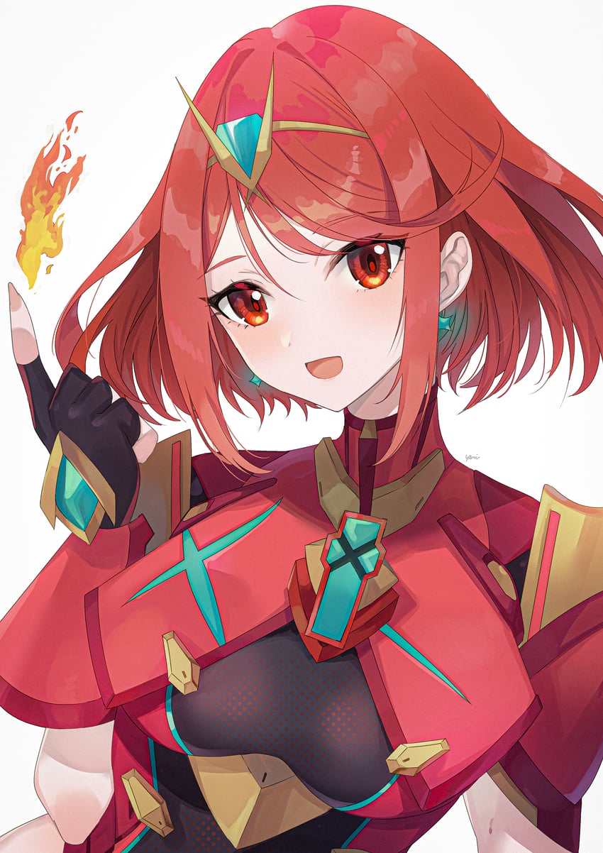 pyra (xenoblade chronicles and 1 more) drawn by yasaikakiage