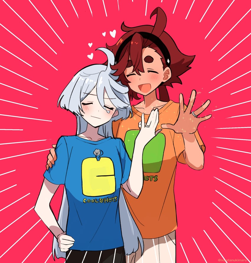 suletta mercury, miorine rembran, hots, and cool (gundam and 1 more) drawn by noratanukimaru