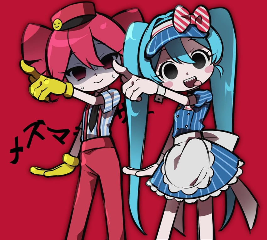 hatsune miku and kasane teto (vocaloid and 2 more) drawn by jjjjtaaaku