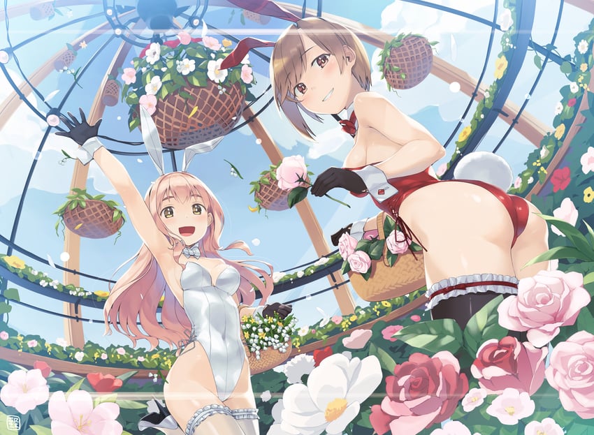 aiba yumi and saionji kotoka (idolmaster and 1 more) drawn by heibonkaeru