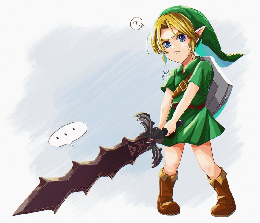 link and young link (the legend of zelda and 2 more) drawn by sakuya_996