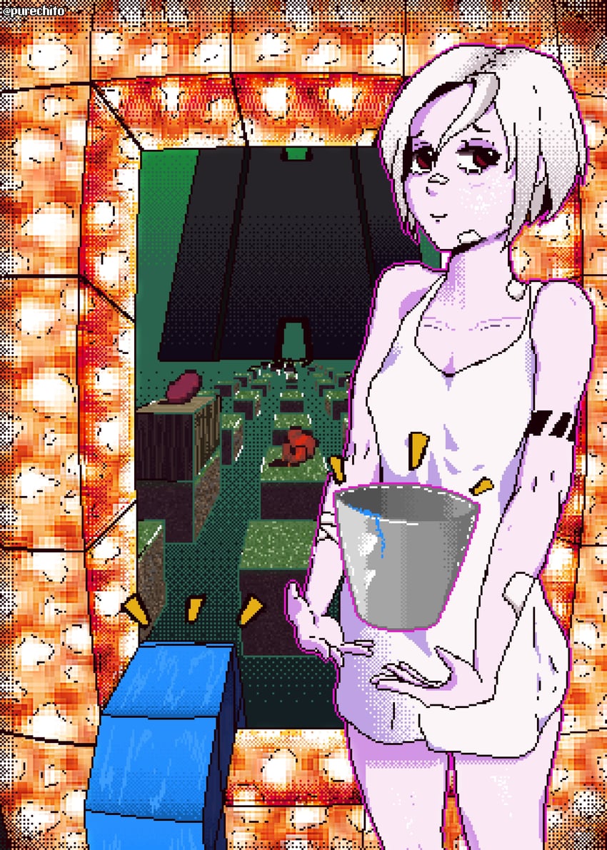 ariane yeong (minecraft and 4 more) drawn by purechito