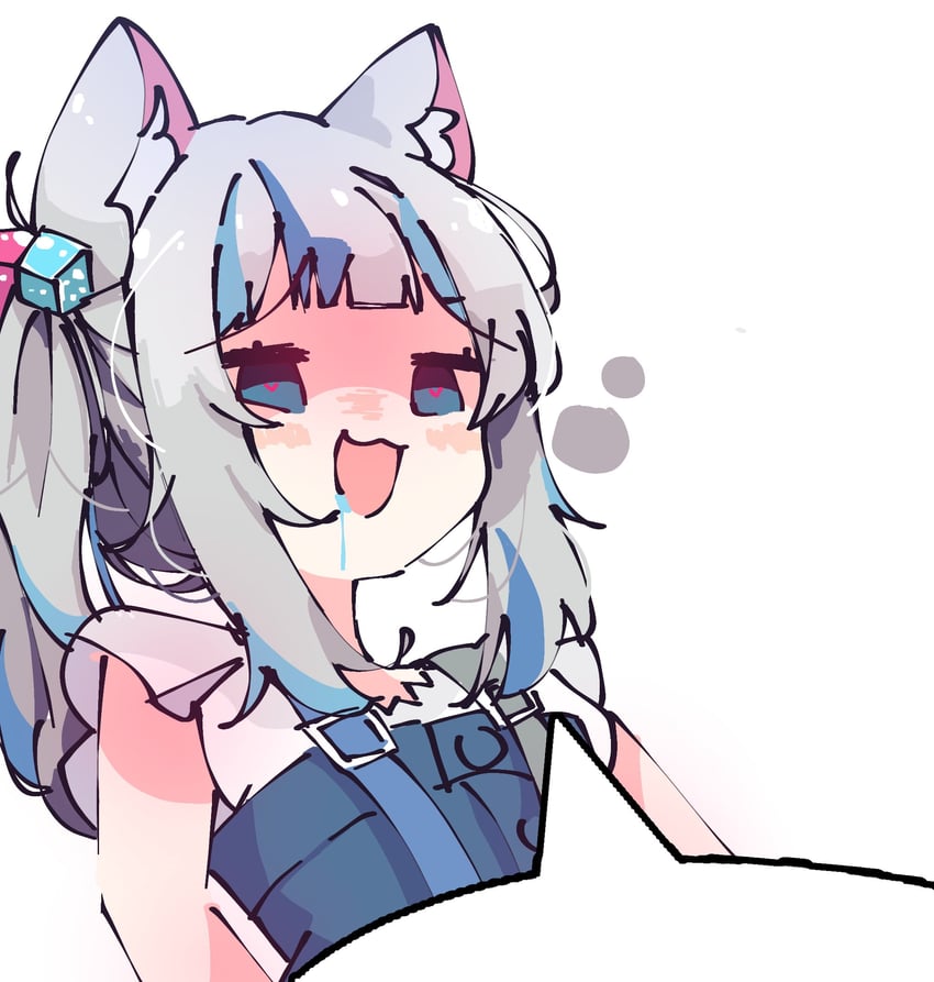 gawr gura (hololive and 1 more) drawn by koyoinacho