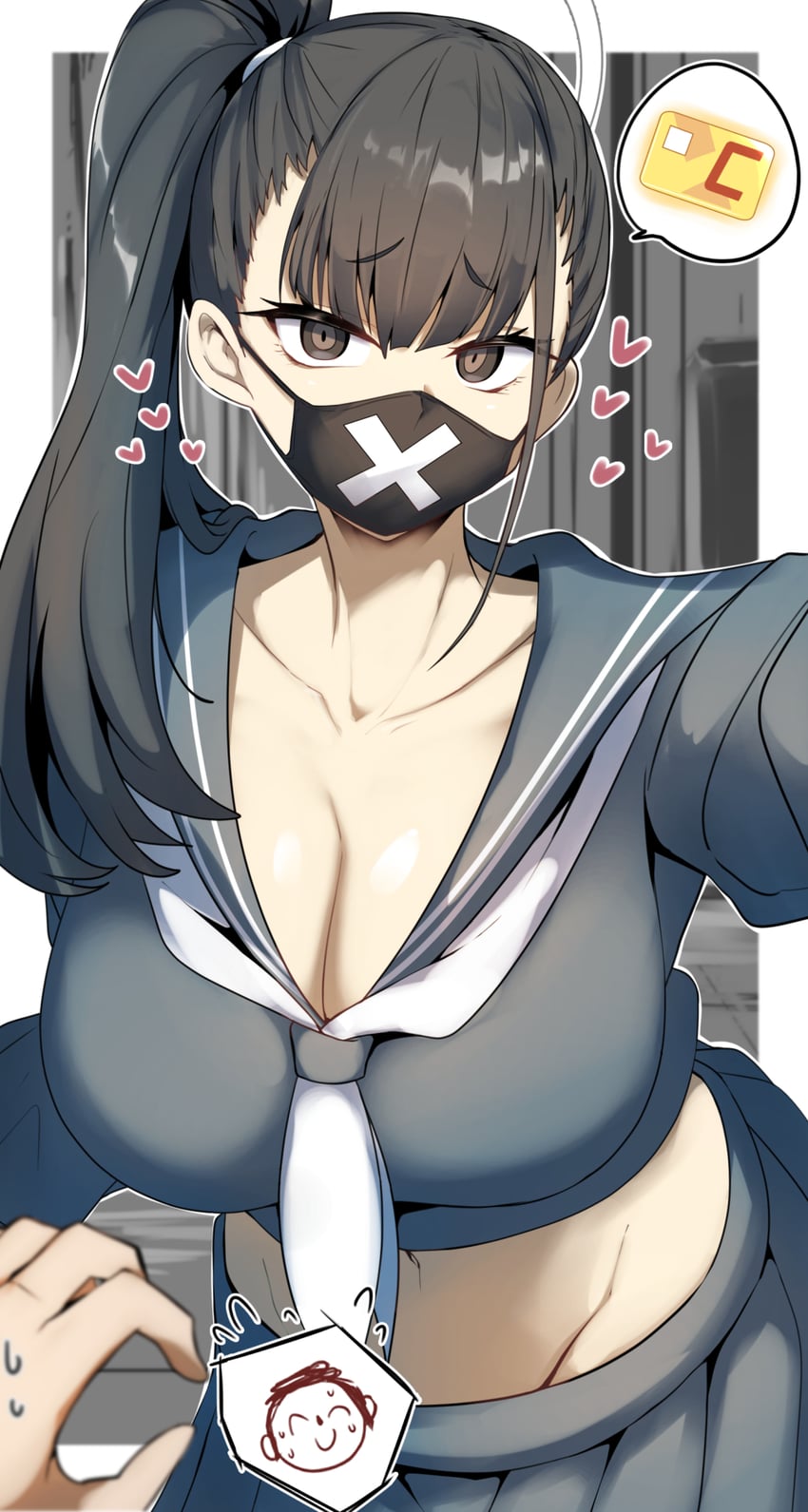 sensei, doodle sensei, and sukeban (blue archive) drawn by gin_moku