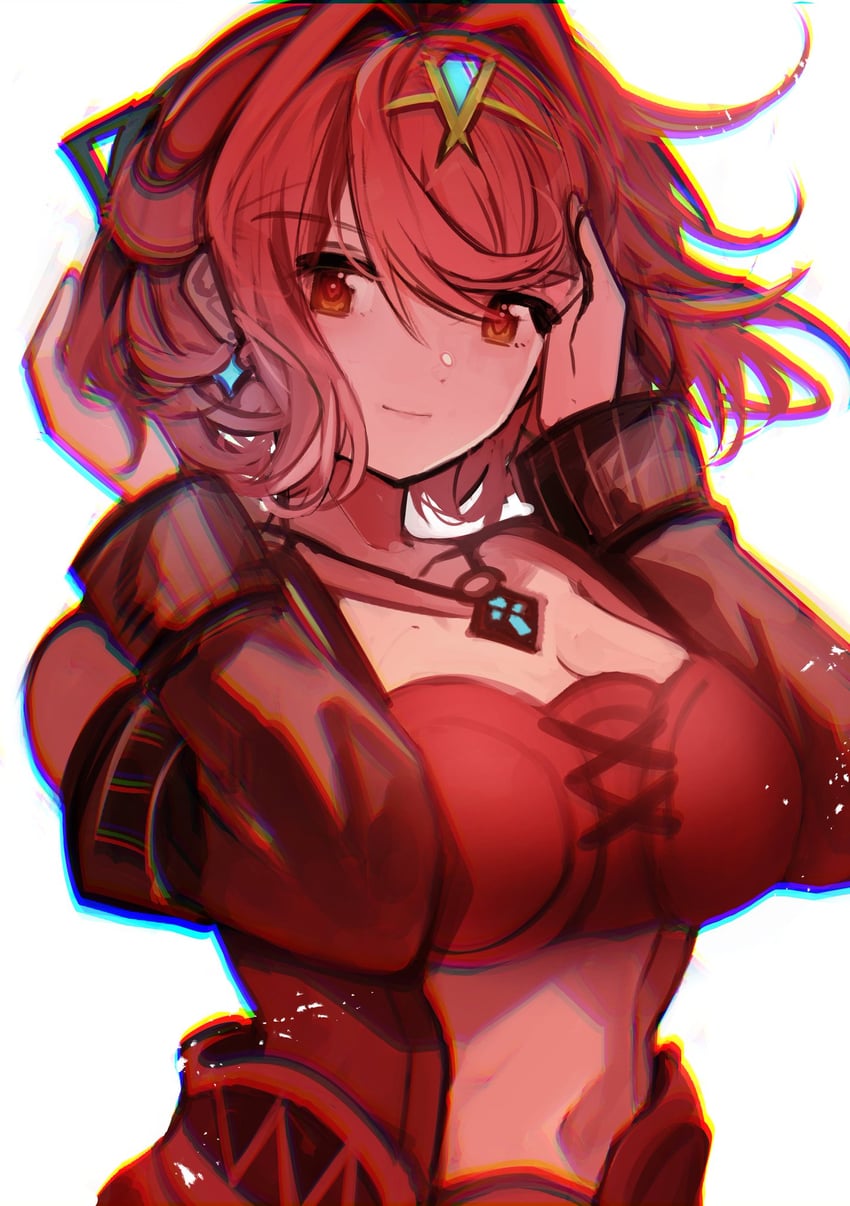 pyra (xenoblade chronicles and 1 more) drawn by tarbo_(exxxpiation)