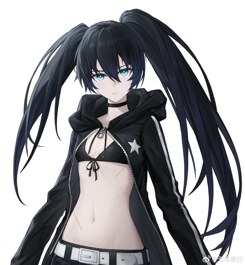 black rock shooter (punishing: gray raven and 1 more) drawn by wu_lun_wujin