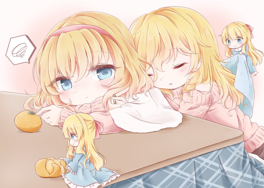 kirisame marisa, alice margatroid, and shanghai doll (touhou) drawn by yume_suzu_(yumeri)