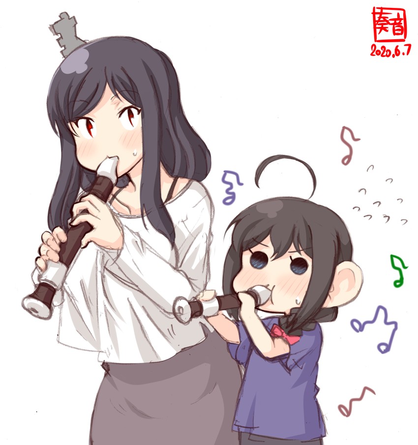 shigure and yamashiro (kantai collection) drawn by kanon_(kurogane_knights)