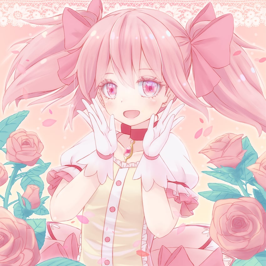 kaname madoka (mahou shoujo madoka magica) drawn by shijimi_(michikusa_honpo)