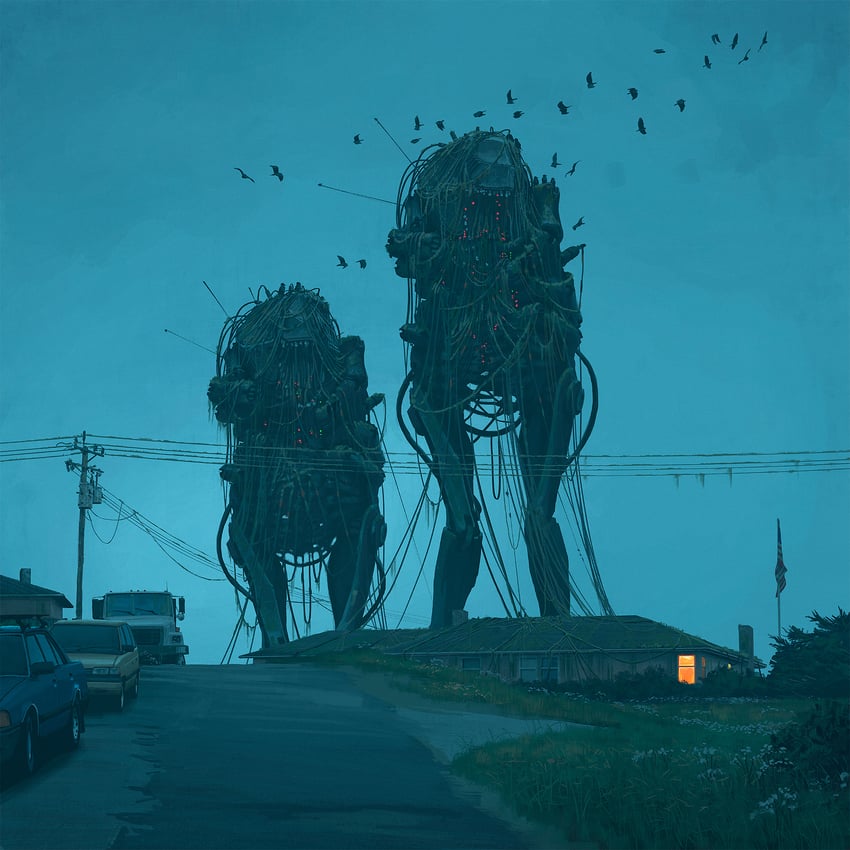 the electric state drawn by simon_stalenhag