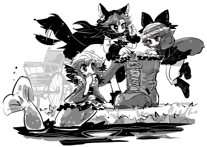imaizumi kagerou, sekibanki, and wakasagihime (touhou) drawn by yt_(wai-tei)