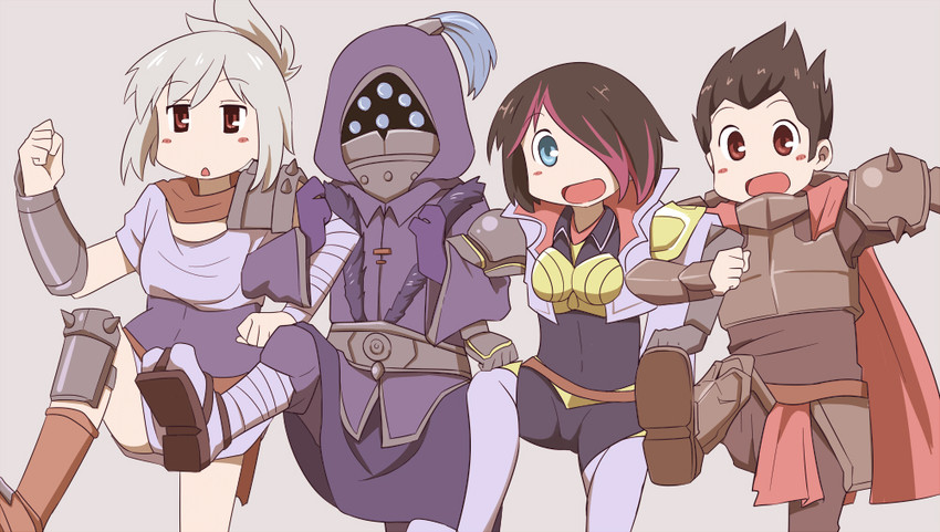 riven, darius, fiora, and jax (league of legends and 1 more) drawn by zhainan_s-jun
