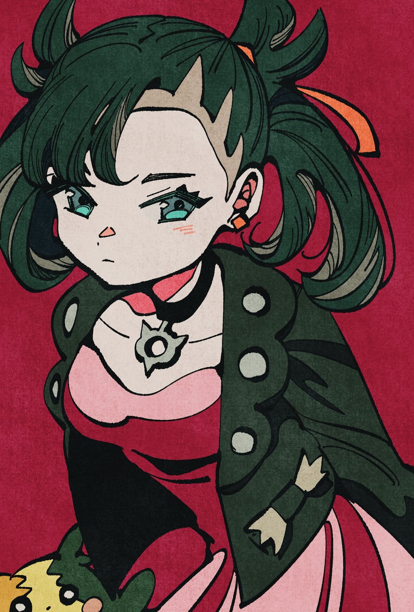 marnie and morpeko (pokemon and 1 more) drawn by giya_(giyadaro)