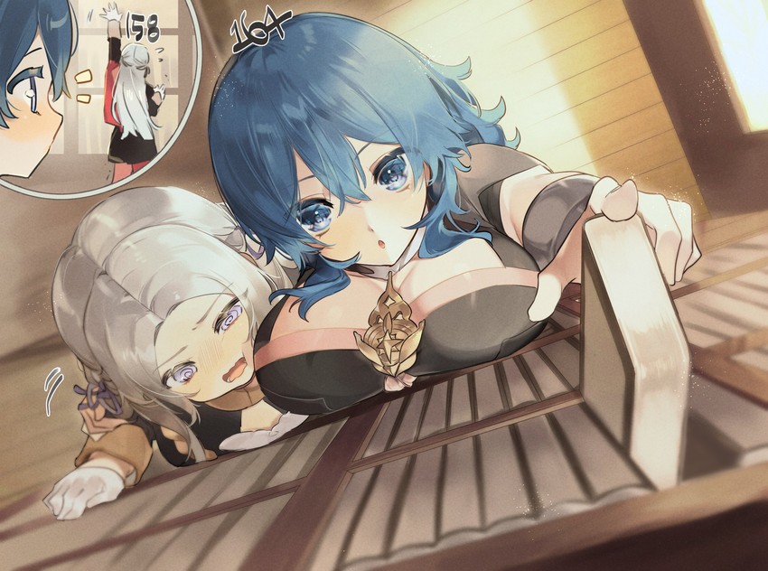 female byleth and edelgard von hresvelg (fire emblem and 1 more) drawn by meunhongcha