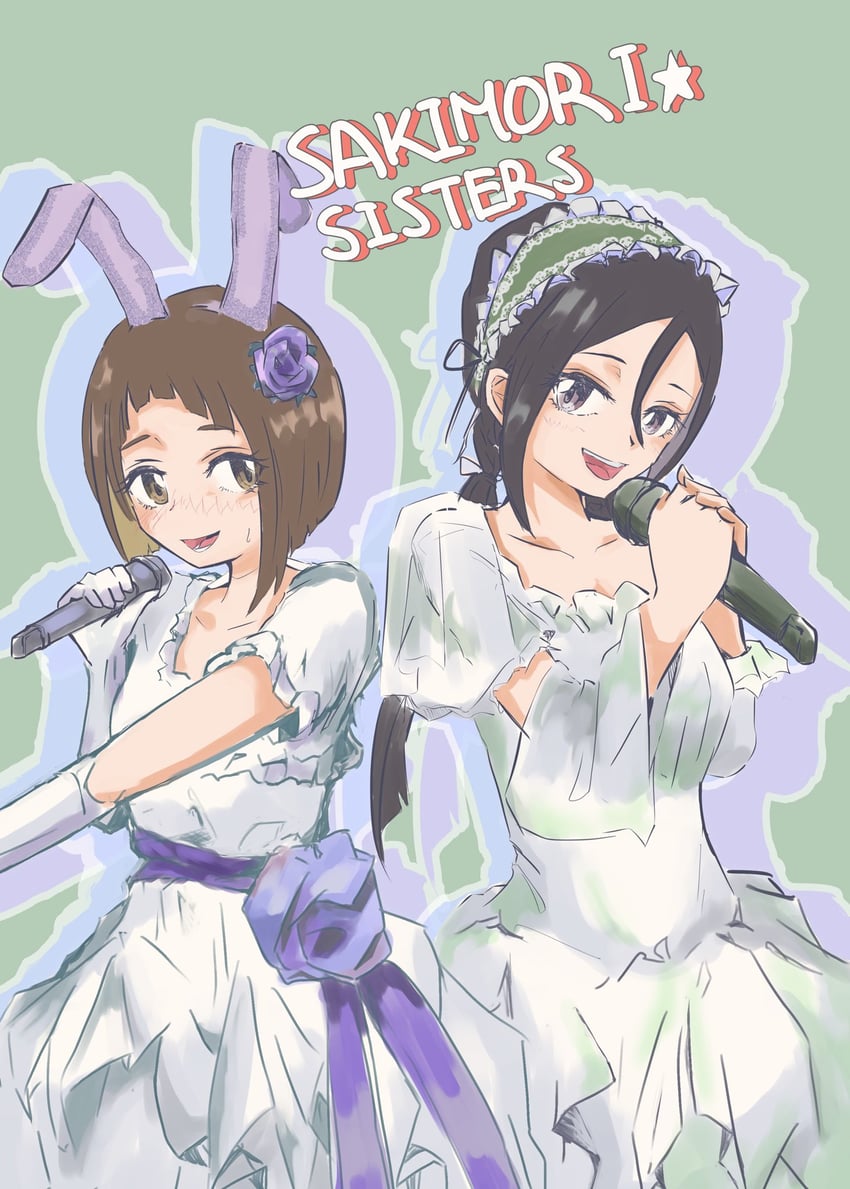 kusunoki mebuki and kagajou suzume (yuusha de aru and 1 more) drawn by kedashi