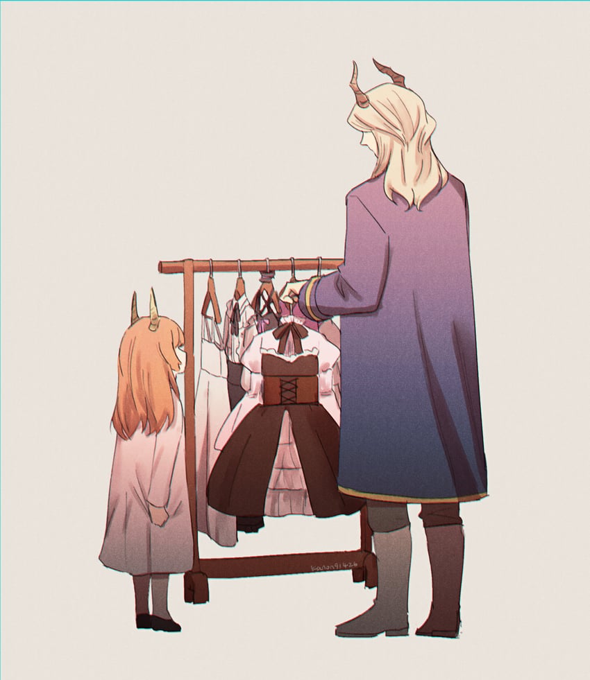 linie and lugner (sousou no frieren) drawn by feng_cheng_(kanon91426)
