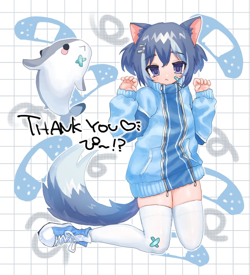 nyaonix (indie virtual youtuber and 1 more) drawn by pi_(tapiparasan)