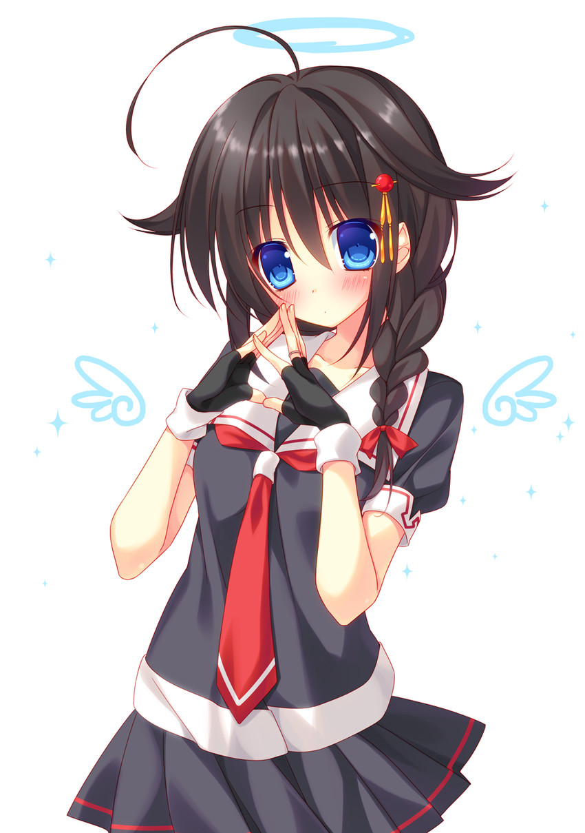 shigure and shigure kai ni (kantai collection) drawn by nakada_rumi