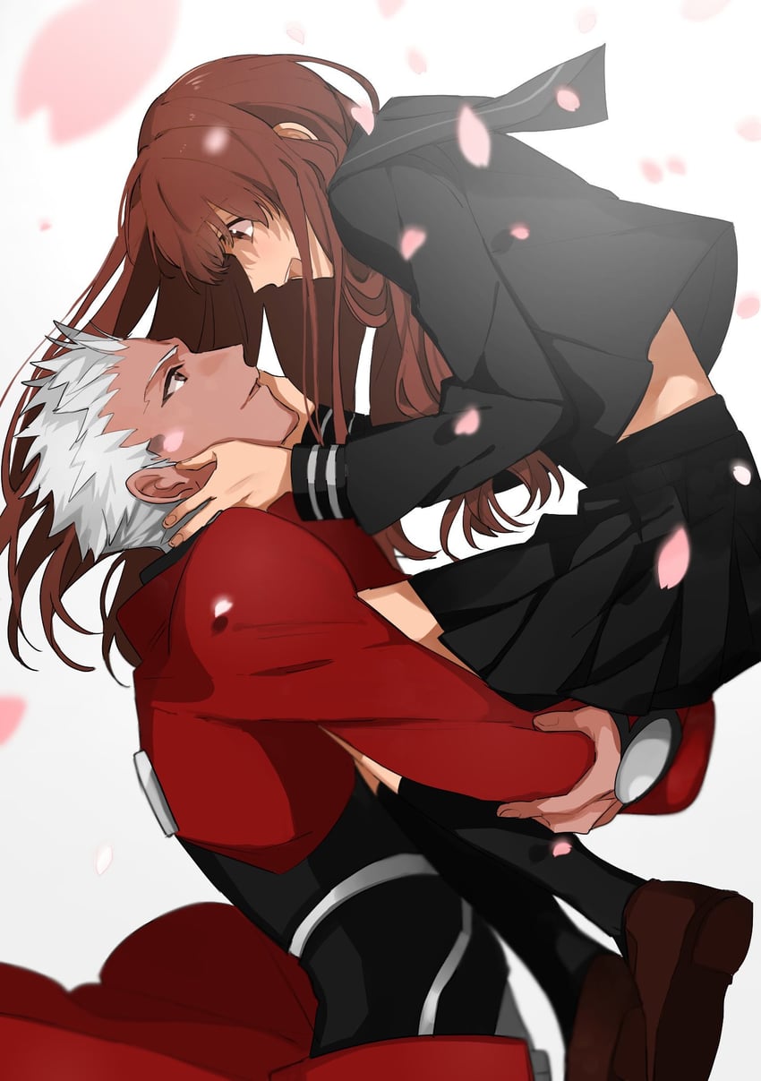 archer and kishinami hakuno (fate and 2 more) drawn by xxx6583