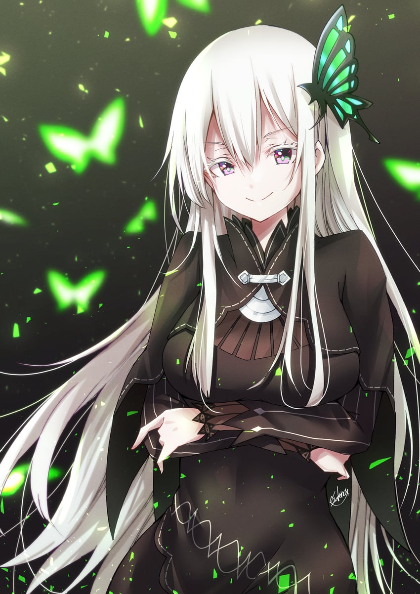 echidna (re:zero kara hajimeru isekai seikatsu) drawn by yanagiba_sakana