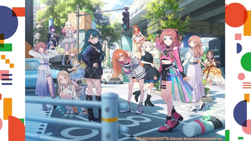 shinosawa hiro, fujita kotone, hanami ume, hanami saki, tsukimura temari, and 7 more (idolmaster and 1 more) drawn by hechima_(issindotai)
