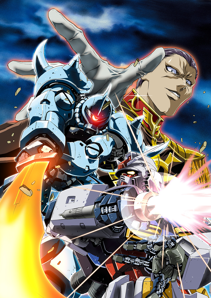 rx-78-2 gundam, gouf, and gihren zabi (gundam and 2 more) drawn by platin_(alios)