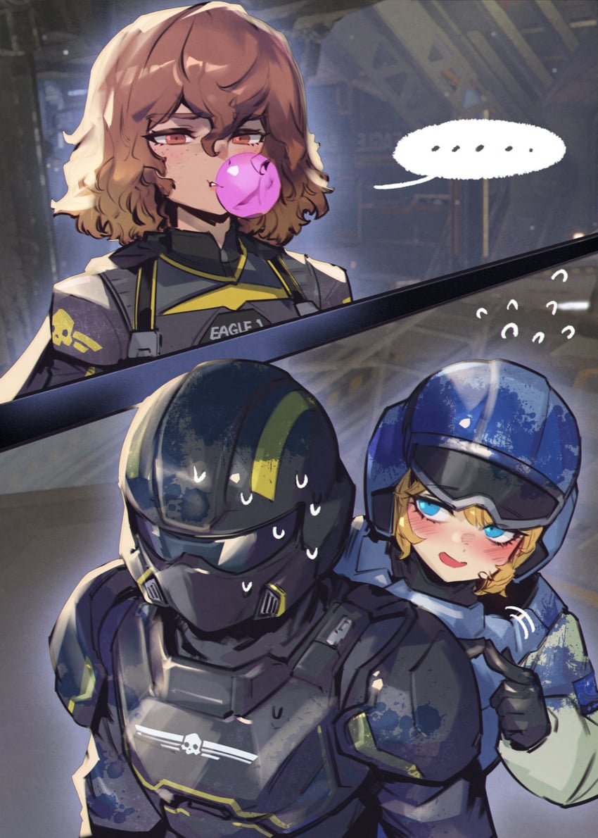 helldiver, seaf soldier, and eagle 1 (helldivers) drawn by phantom_ix_row