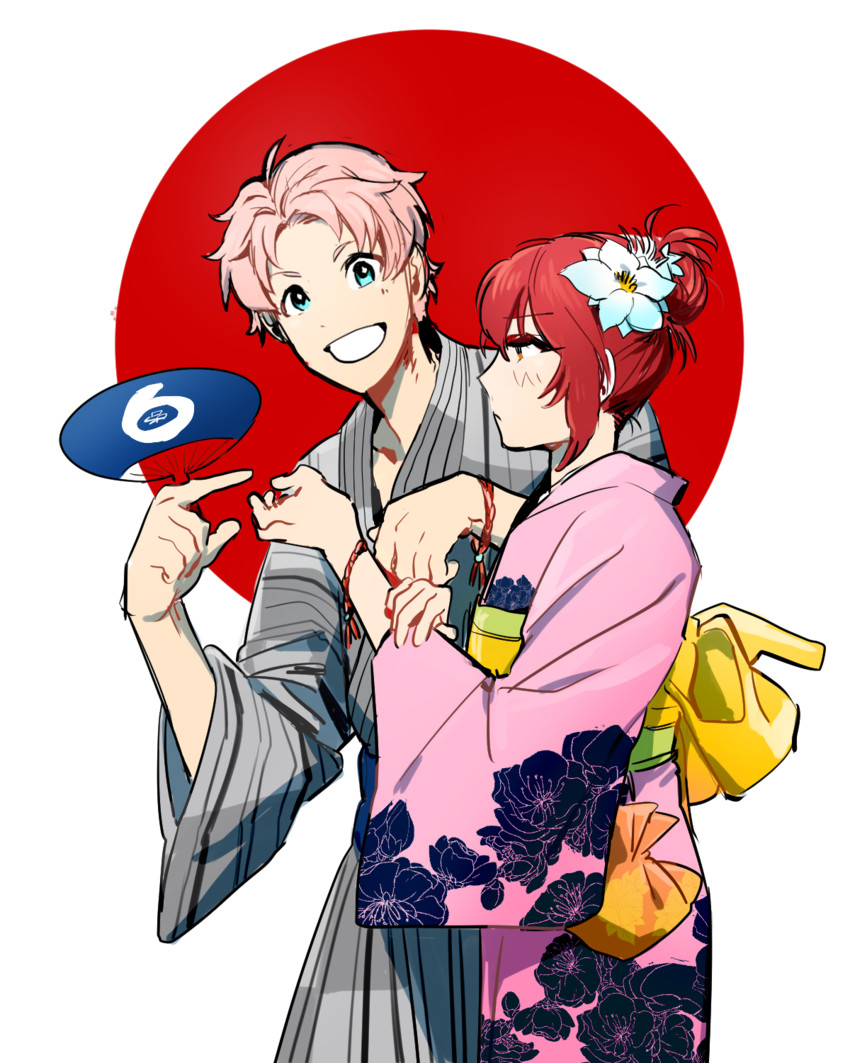 murakami tomoe and kabuto daigo (idolmaster and 2 more) drawn by aniki_(chaji1129)