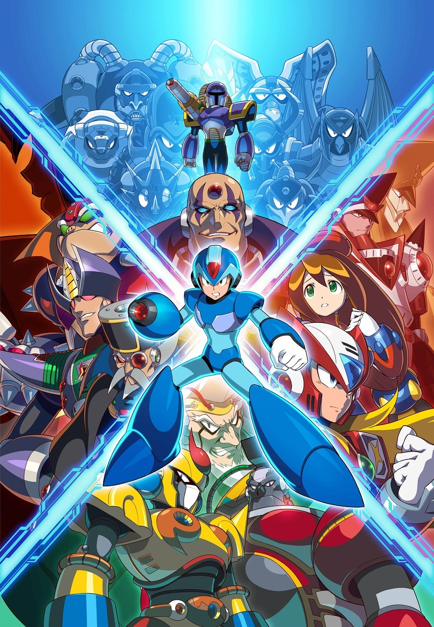 zero, x, iris, sigma, vile, and 15 more (mega man and 5 more) drawn by mizuno_keisuke