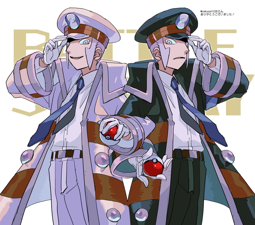 ingo and emmet (pokemon and 1 more) drawn by onigiri_(ahku5522)