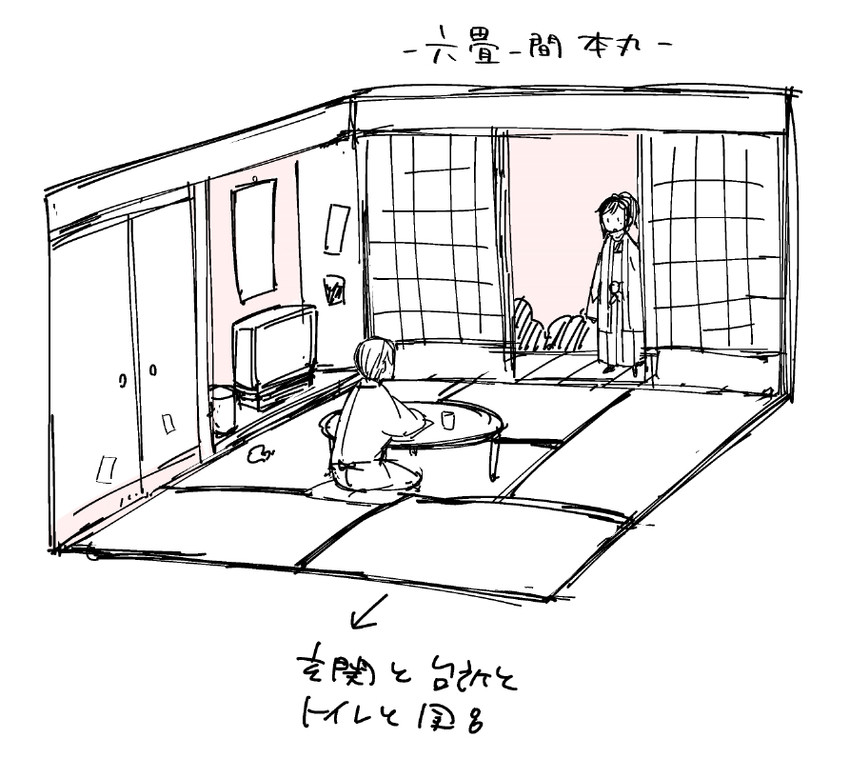 yamato-no-kami yasusada and saniwa (touken ranbu) drawn by sakiyo_cake