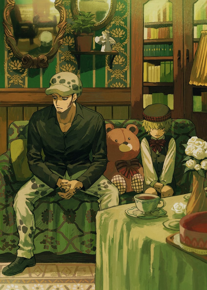 trafalgar law and donquixote rocinante (one piece) drawn by jshdirk