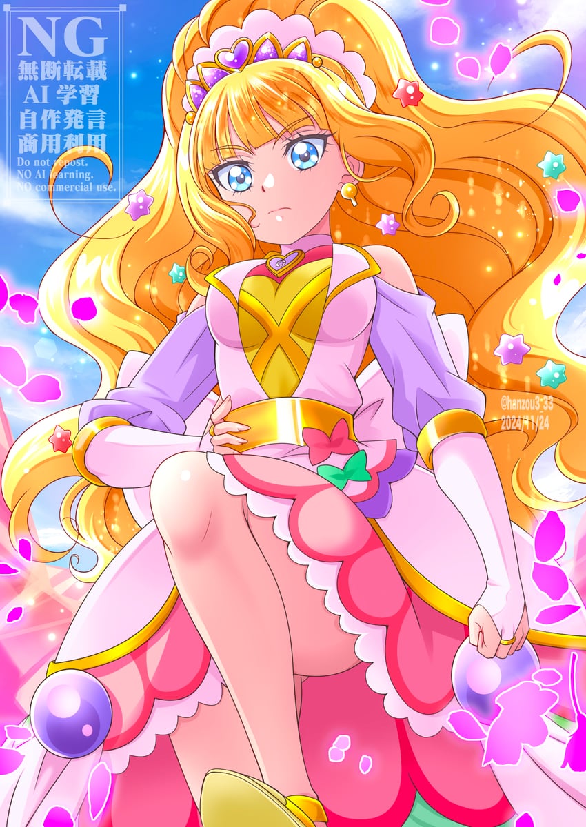 kasai amane and cure finale (precure and 1 more) drawn by hanzou