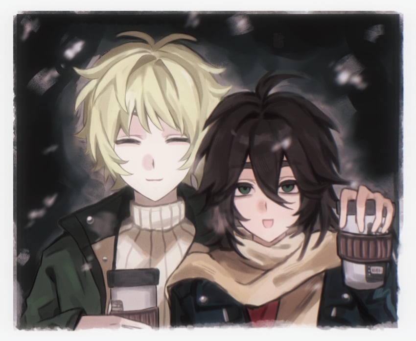 atou haruki and isoi reiji (saibou shinkyoku) drawn by ukiyo0808