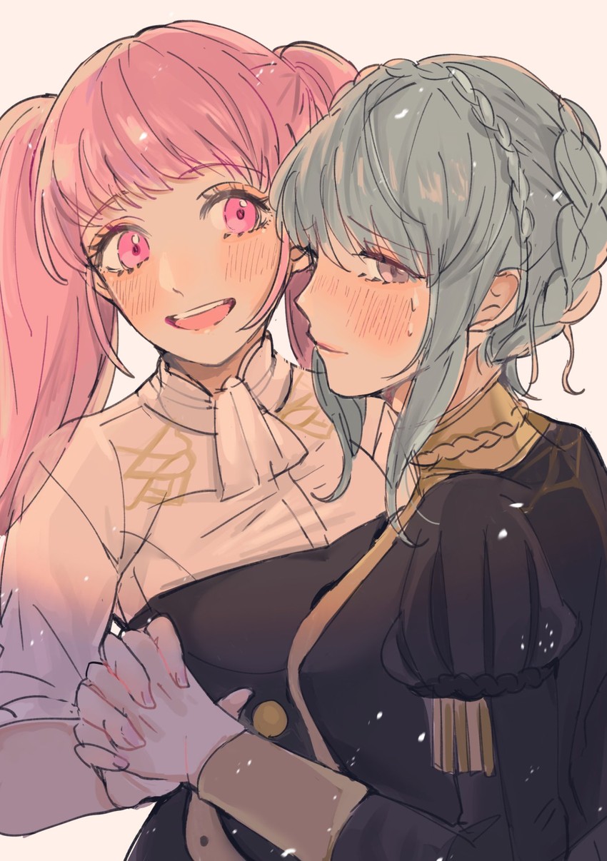 hilda valentine goneril and marianne von edmund (fire emblem and 1 more) drawn by yumeutux